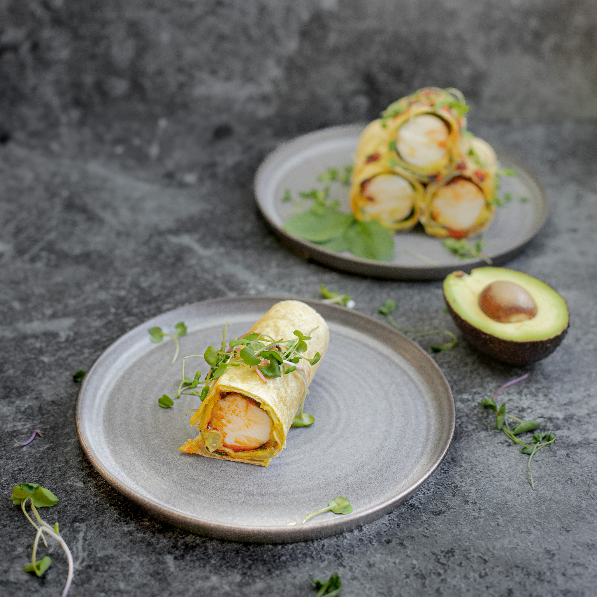 Evästortilla kypsennetystä valkuaisesta