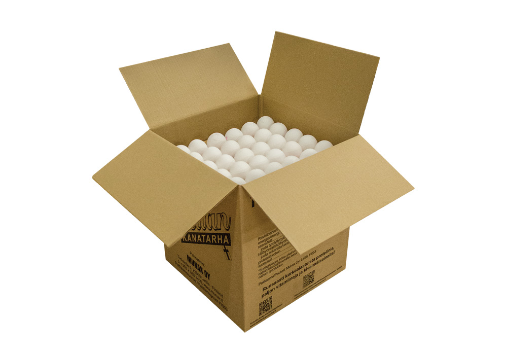 Kananmunat laatikossa