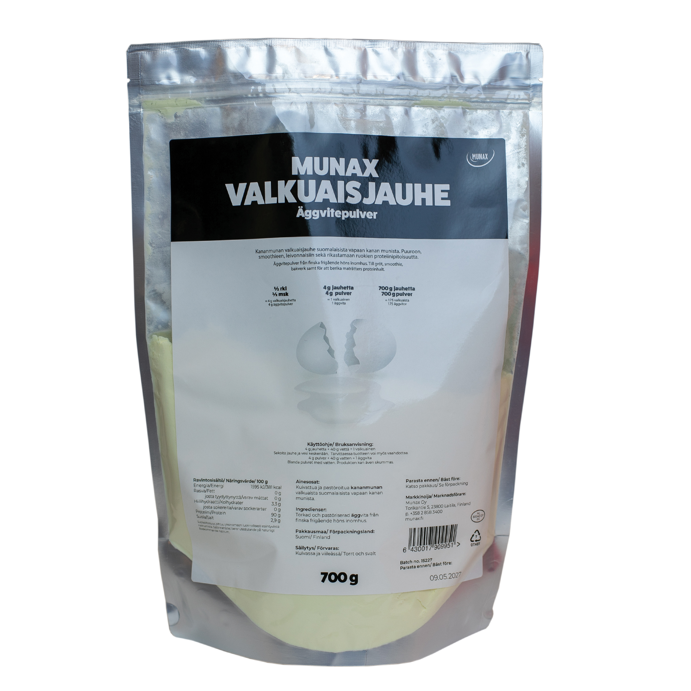 Munax Valkuaisjauhe 700 g VAPAA Suomi